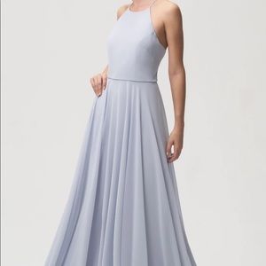 Jenny Yoo Luca in Luxe Chiffon (Whisper Blue)